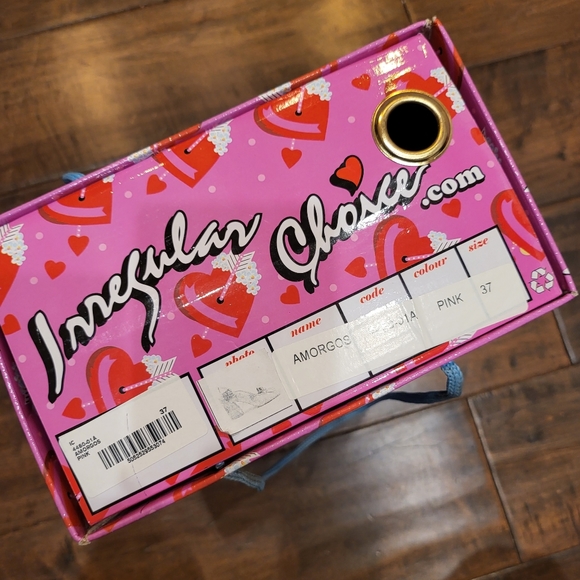 NWT Size 6.5 Irregular Choice Amorgos Pink Rhinestone, Snake Skin Glitter Heels - Picture 11 of 11